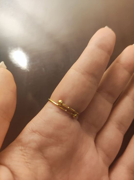 Anel em aço com Ágata