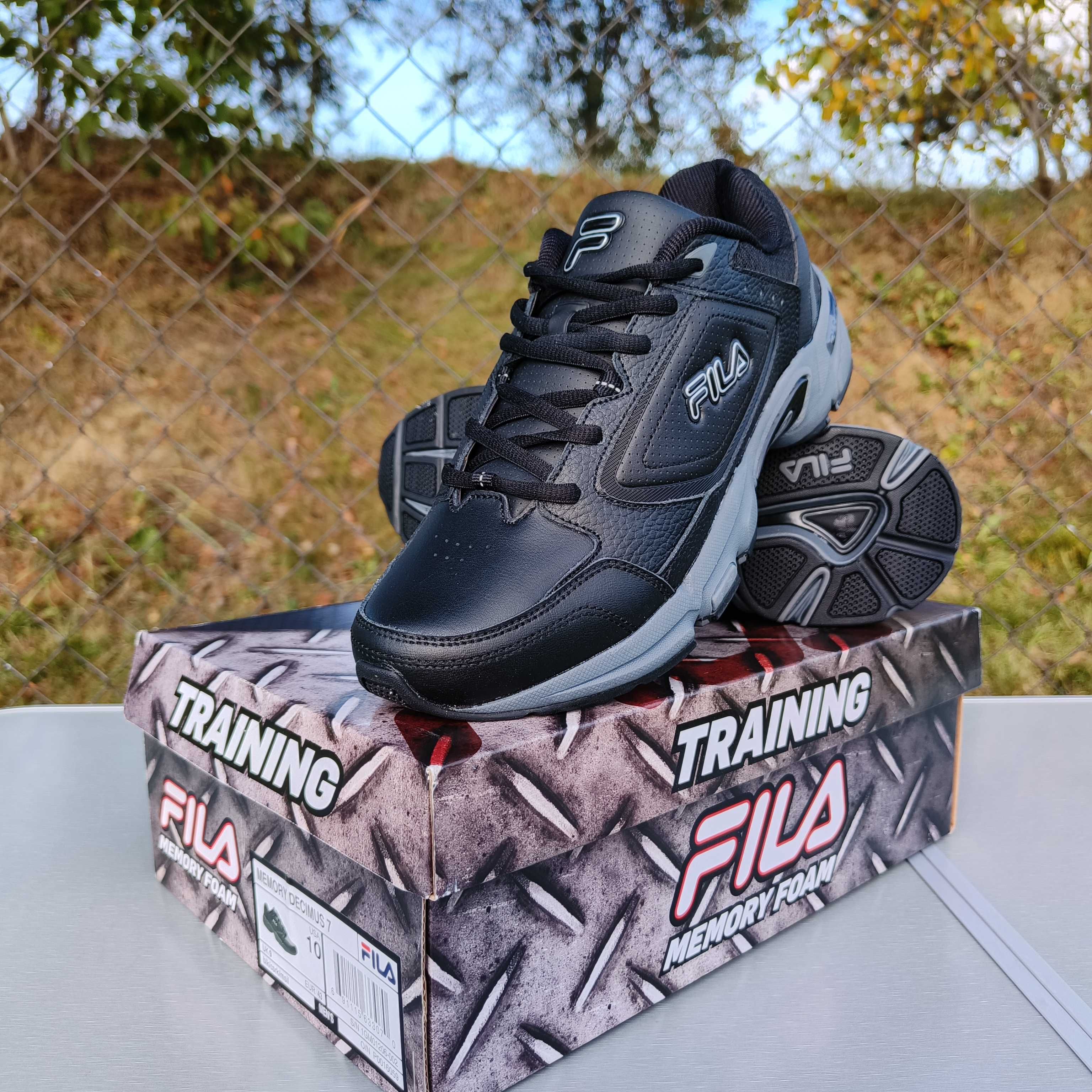 Fila Memory Decimus 7 кросівки шкіряні чоловічі чорні