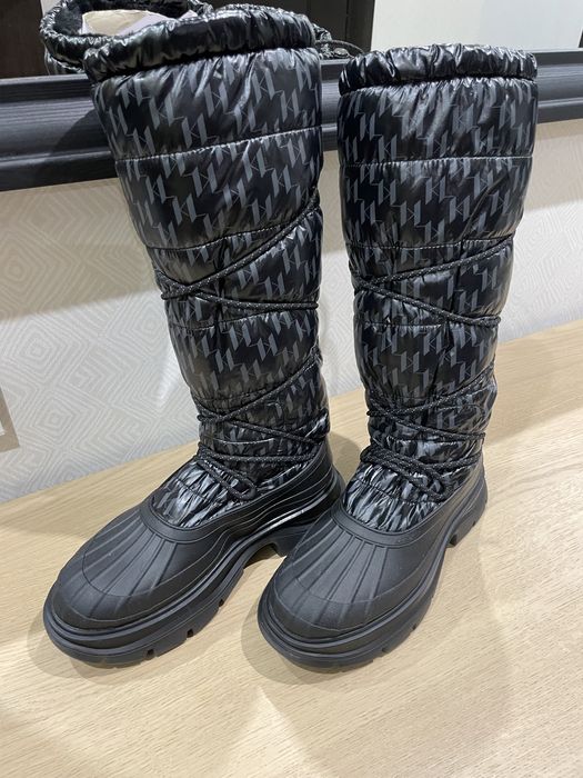 Черевики чоботи Karl Lagerfeld 39 високі чорні зимові нові