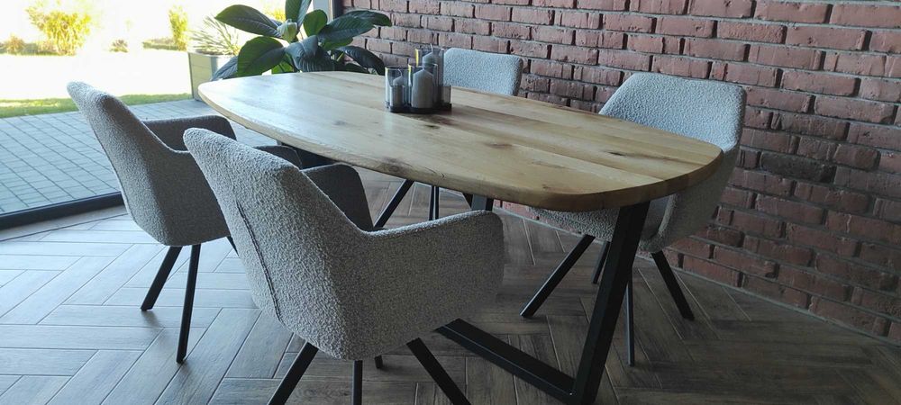 stół dębowy owal 200x100  producent dostępny od ręki nowość