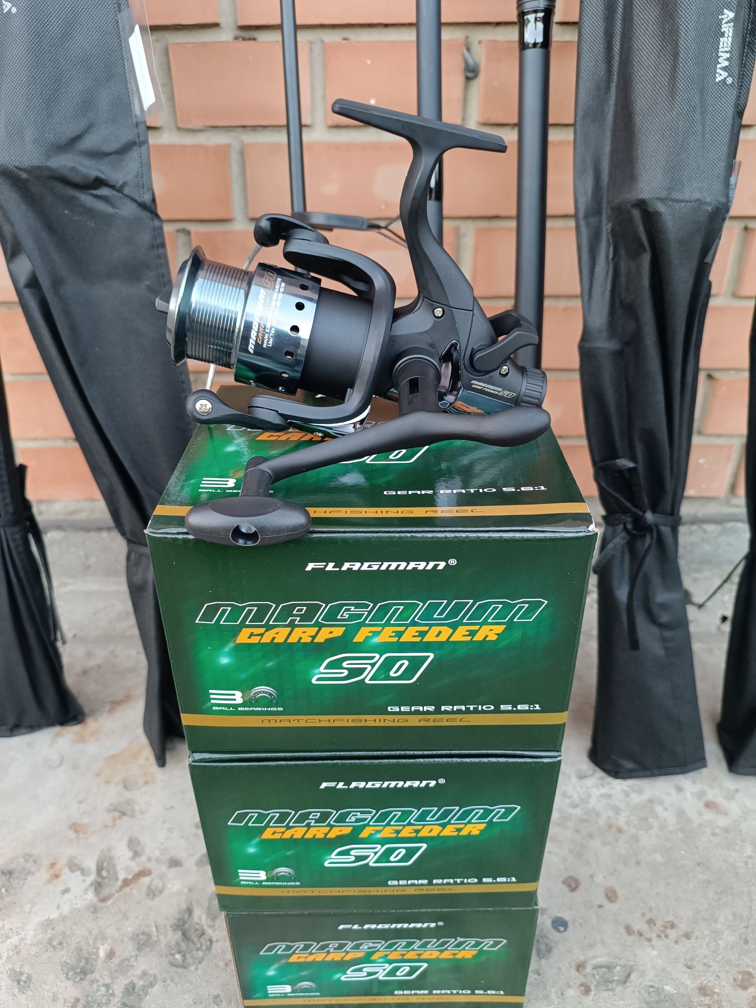 Акція.Карповик 3.60/3.90м 4lb + Flagman Magnum carp Feeder 5000