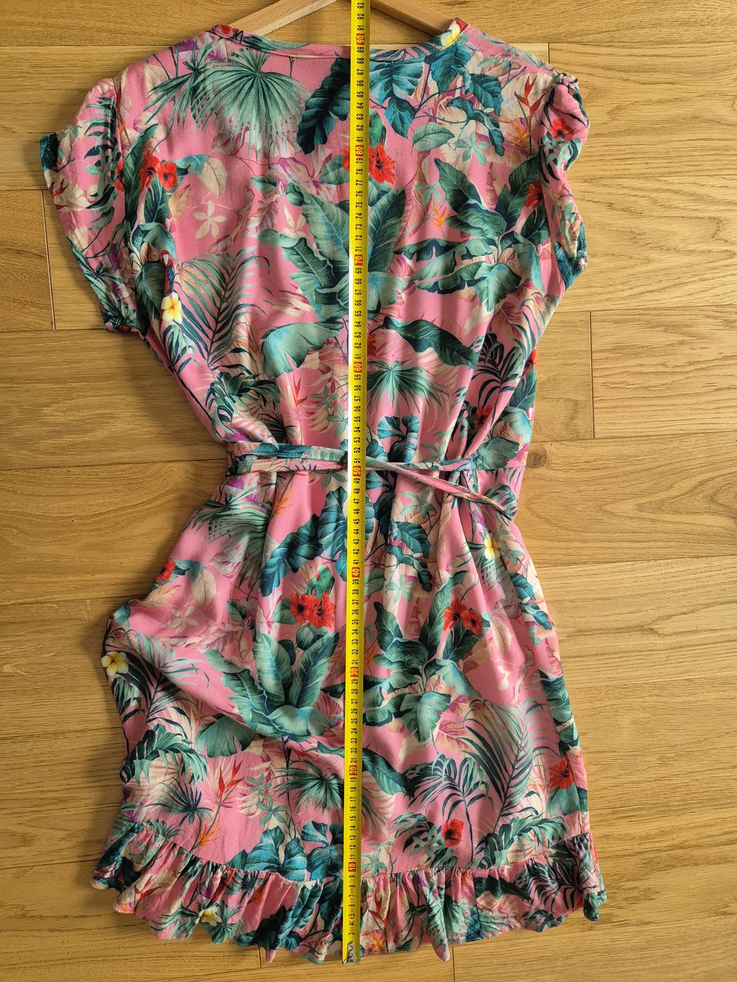 Sukienka letnia Jungmob różowa onesize wiskoza