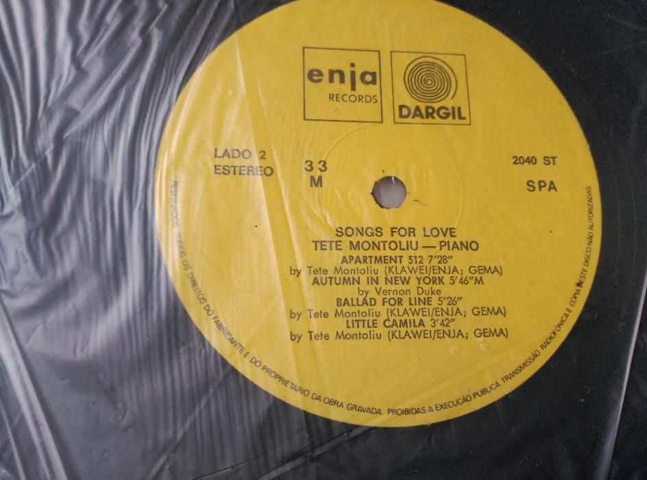 Tete Montoliu, Songs for Love - LP Vinil