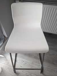 Hoker IKEA GLENN bardzo dobry 2szt. - Stołek barowy, biały/chrom 66cm