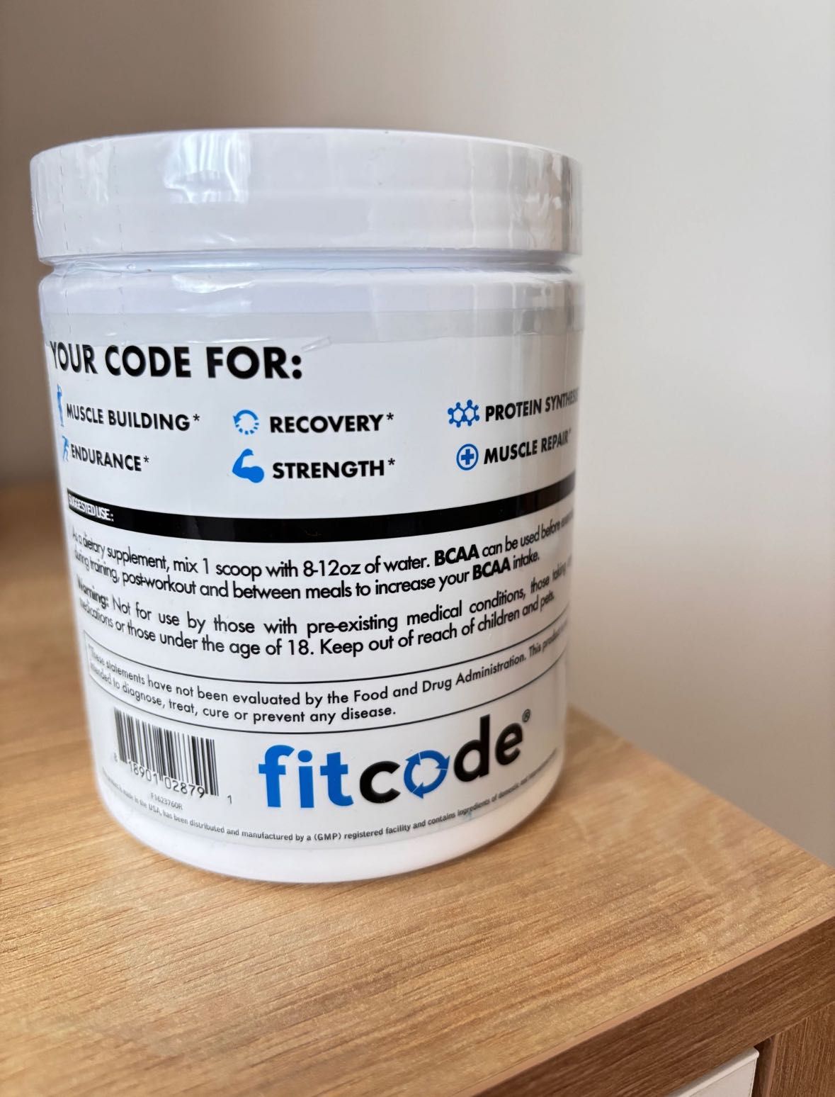 Добавка BCAA Fitcode запечатана Нова США Америка