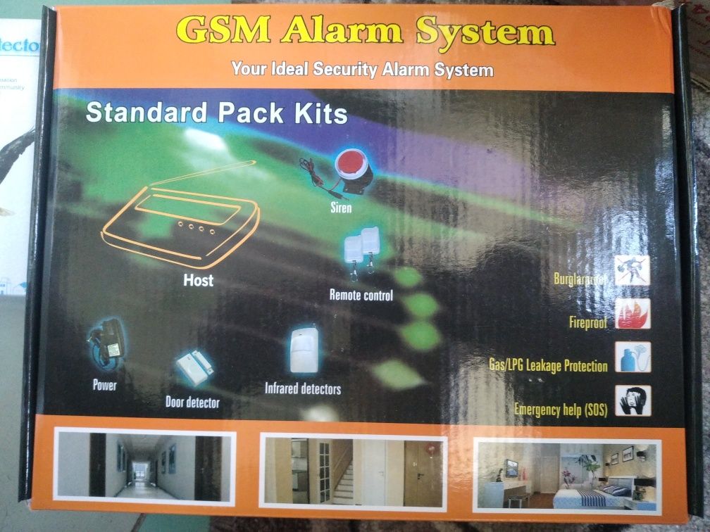 Продам беспроводную систему сигнализации gsm alarm system