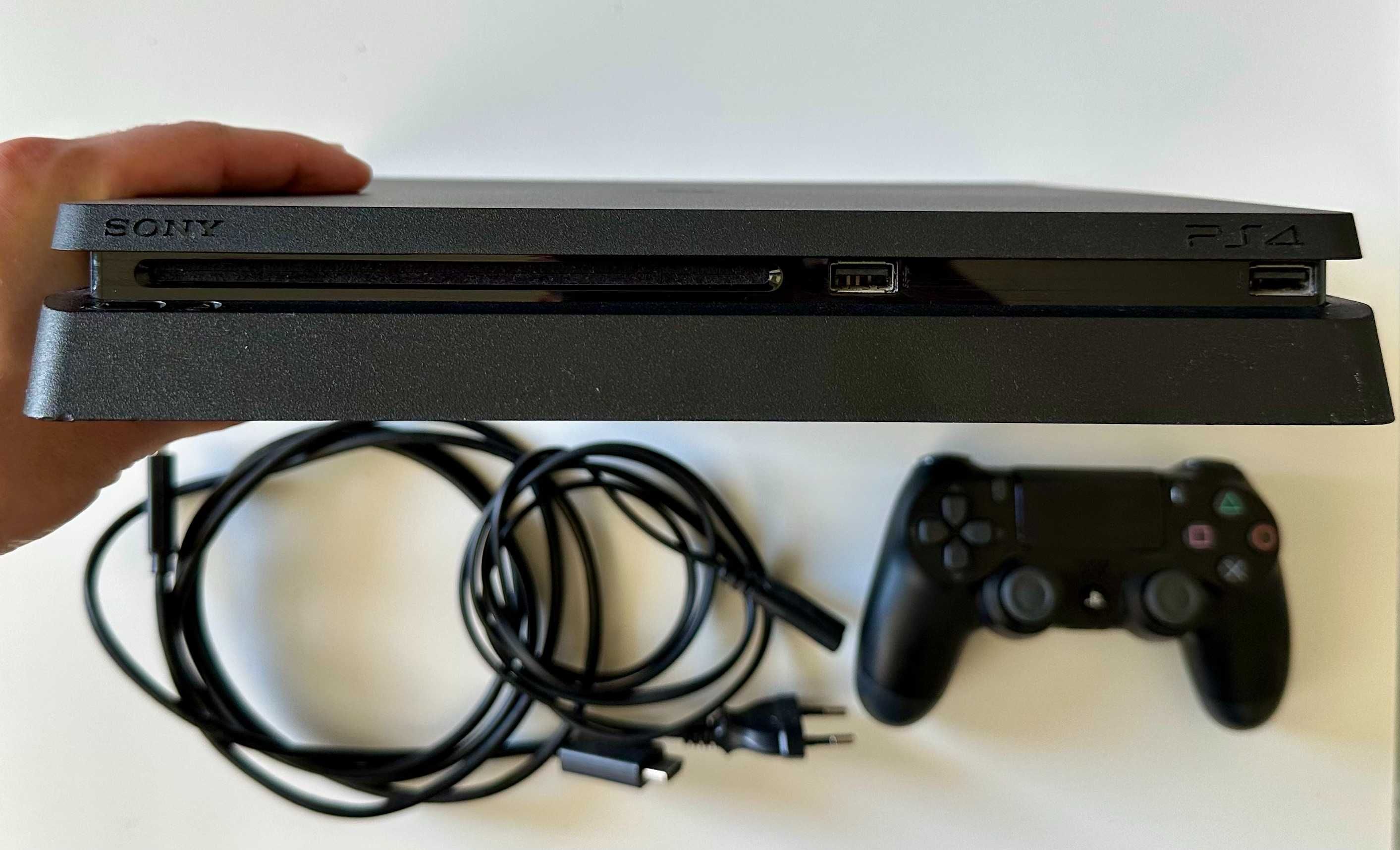 PS4 Slim, Sony Playstation 4 Slim, ОС 11.02, 500 GB, 3 гри FC 24 MK 11