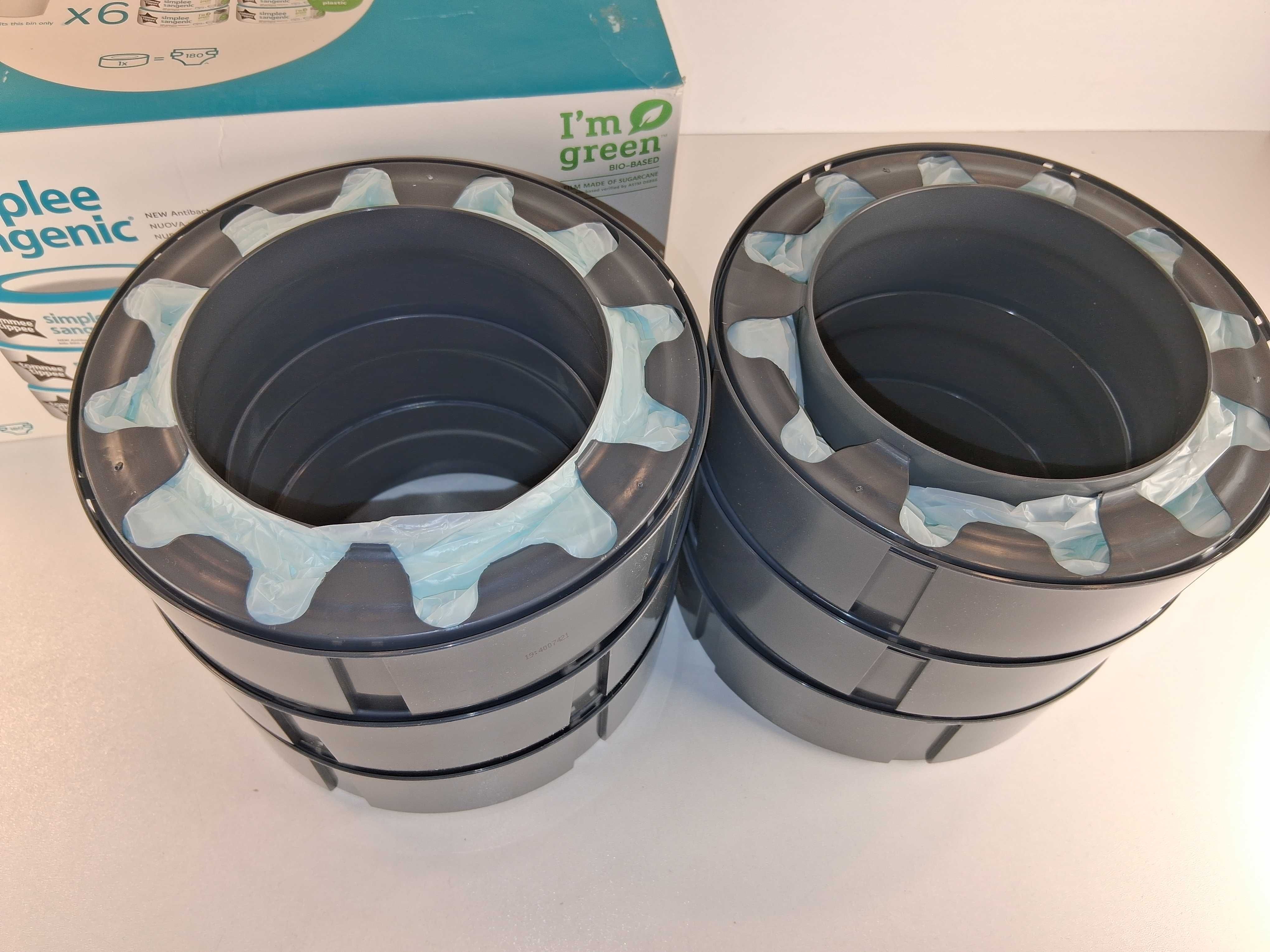 G013 Zestaw 6x Wkłady Do Kosza Na Pieluchy Tippee Sangenic Simplee