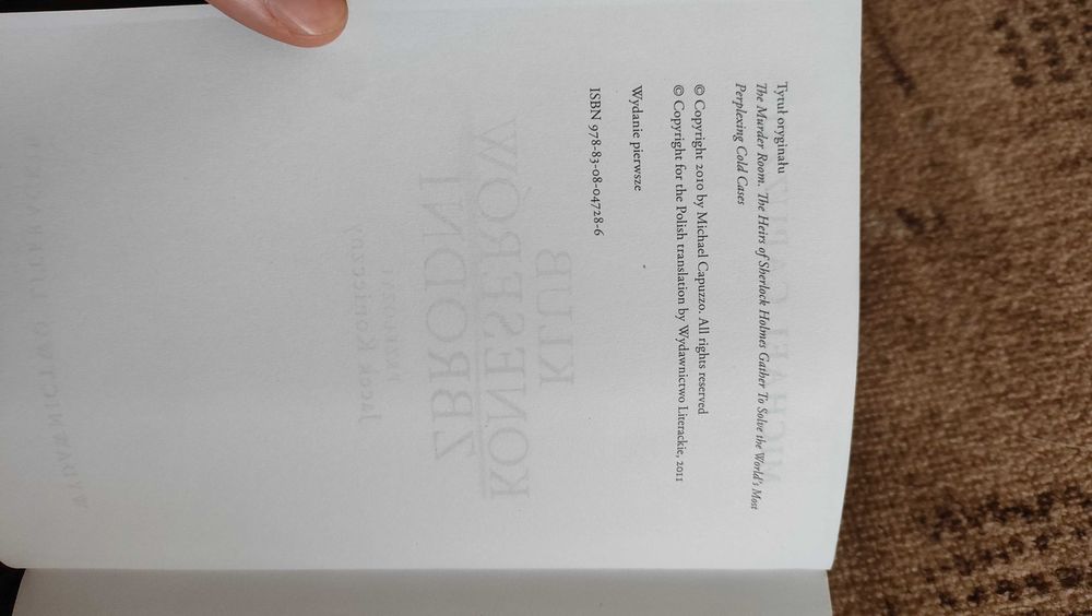 Klub koneserów zbrodni, Capuzzo