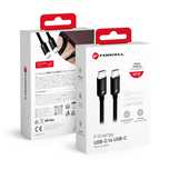 FORCELL F-ENERGY C338 kabel Typ C do Typ C PD QC4.0 3A 60W 1,5m czarny