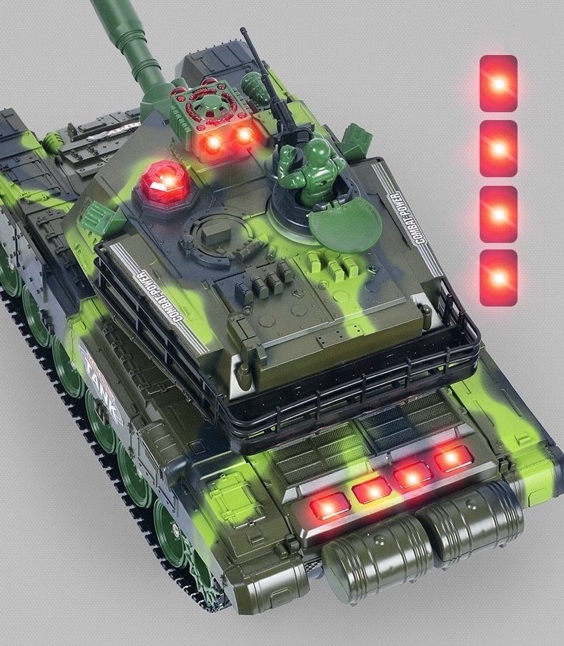 Великий танк зелений танковий бій на радіокеруванні подарунок