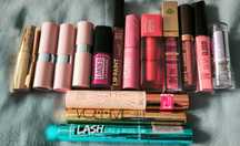 Duży zestaw szminek, tuszy, lakiery - Rimmel, Maybelline, Eveline...