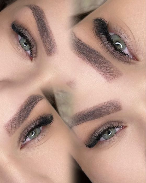 Наращивание ресниц , Перманент бровей