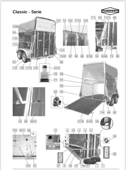 Guma mata na klape do przyczepy Boeckmann
