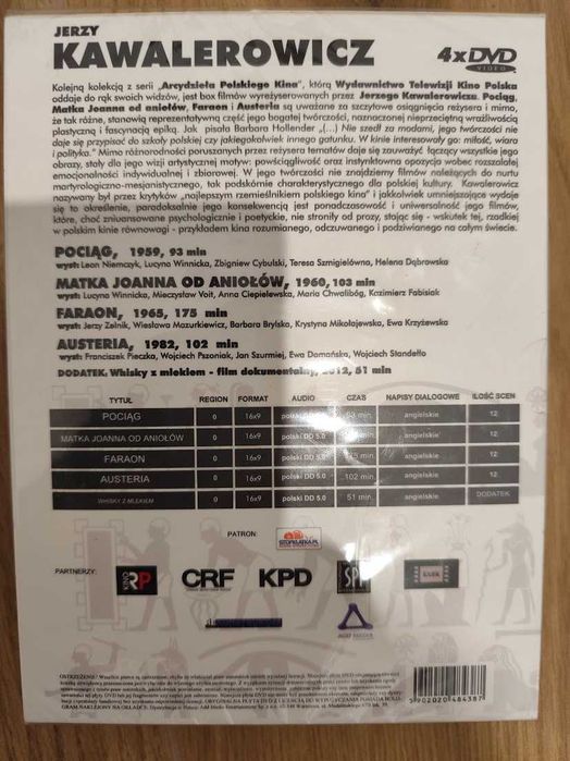 Kawalerowicz Kolekcja: Pociąg M. J. od Aniołów Faraon Austeria 4x DVD