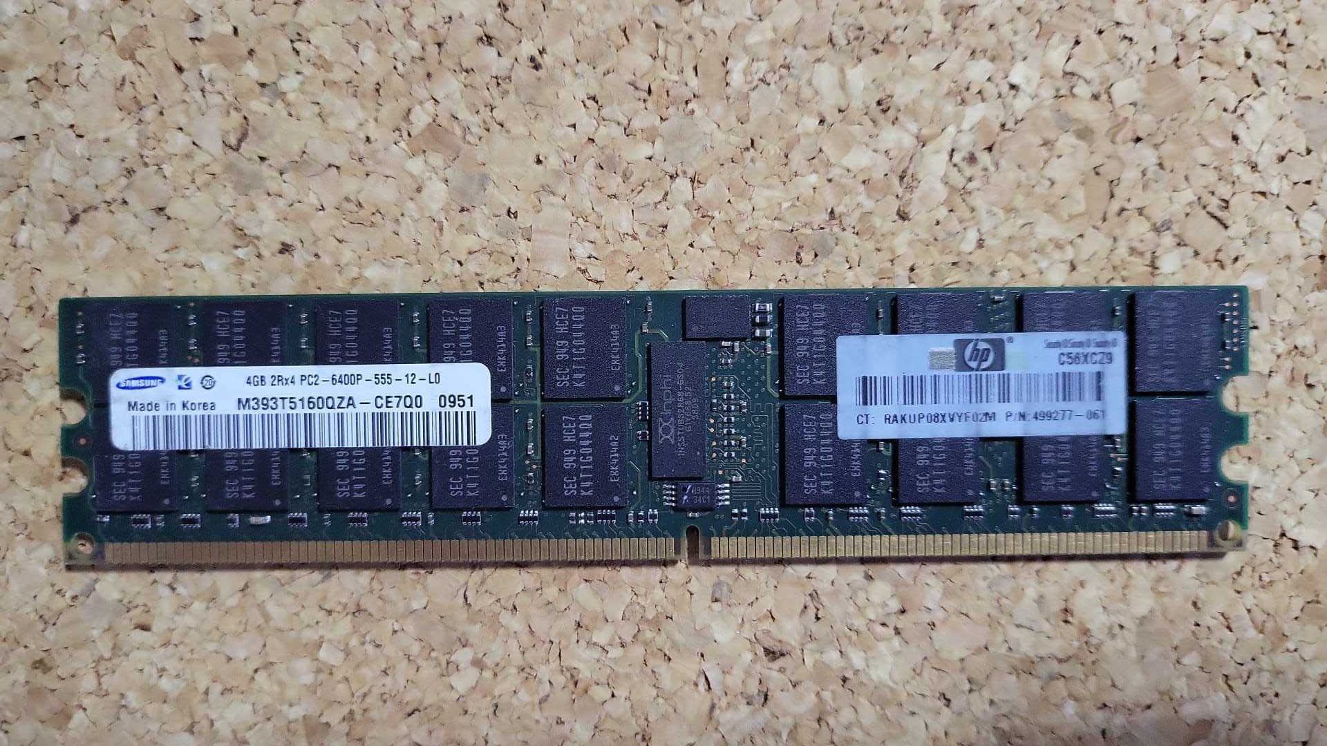 Memórias DDR3 ECC p/ Servidor 4Gb 8Gb Micron / Samsung / 10600R 12800R