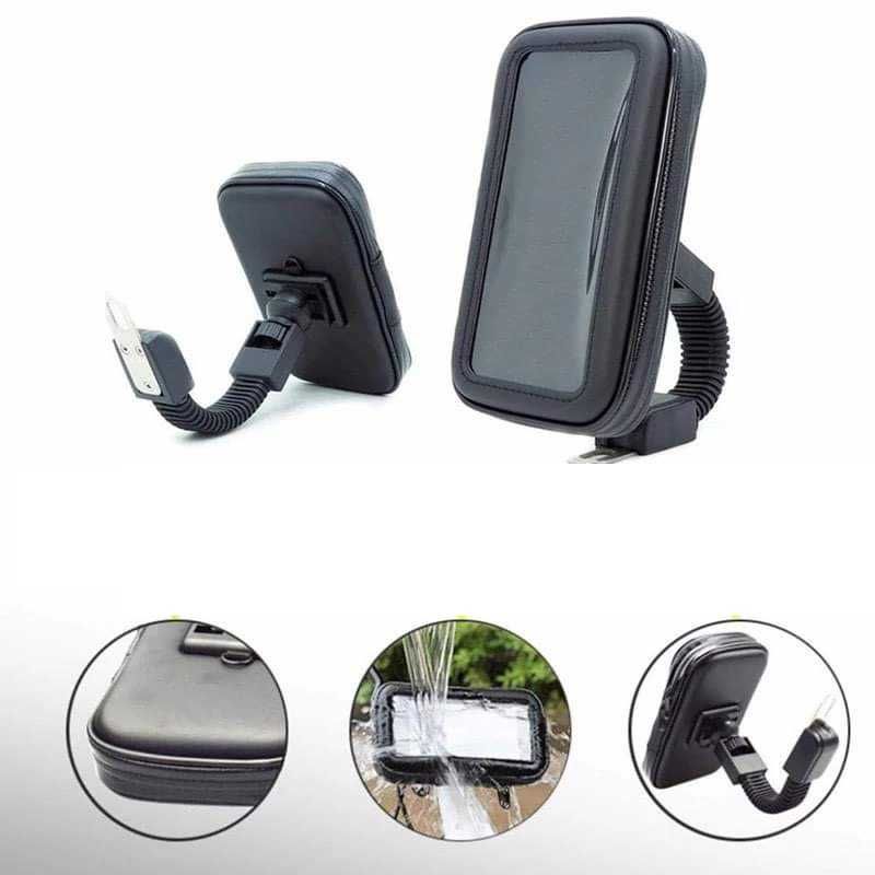 Suporte Com Capa Protetora de Telemóvel/Smartphone Para Moto/Scooter