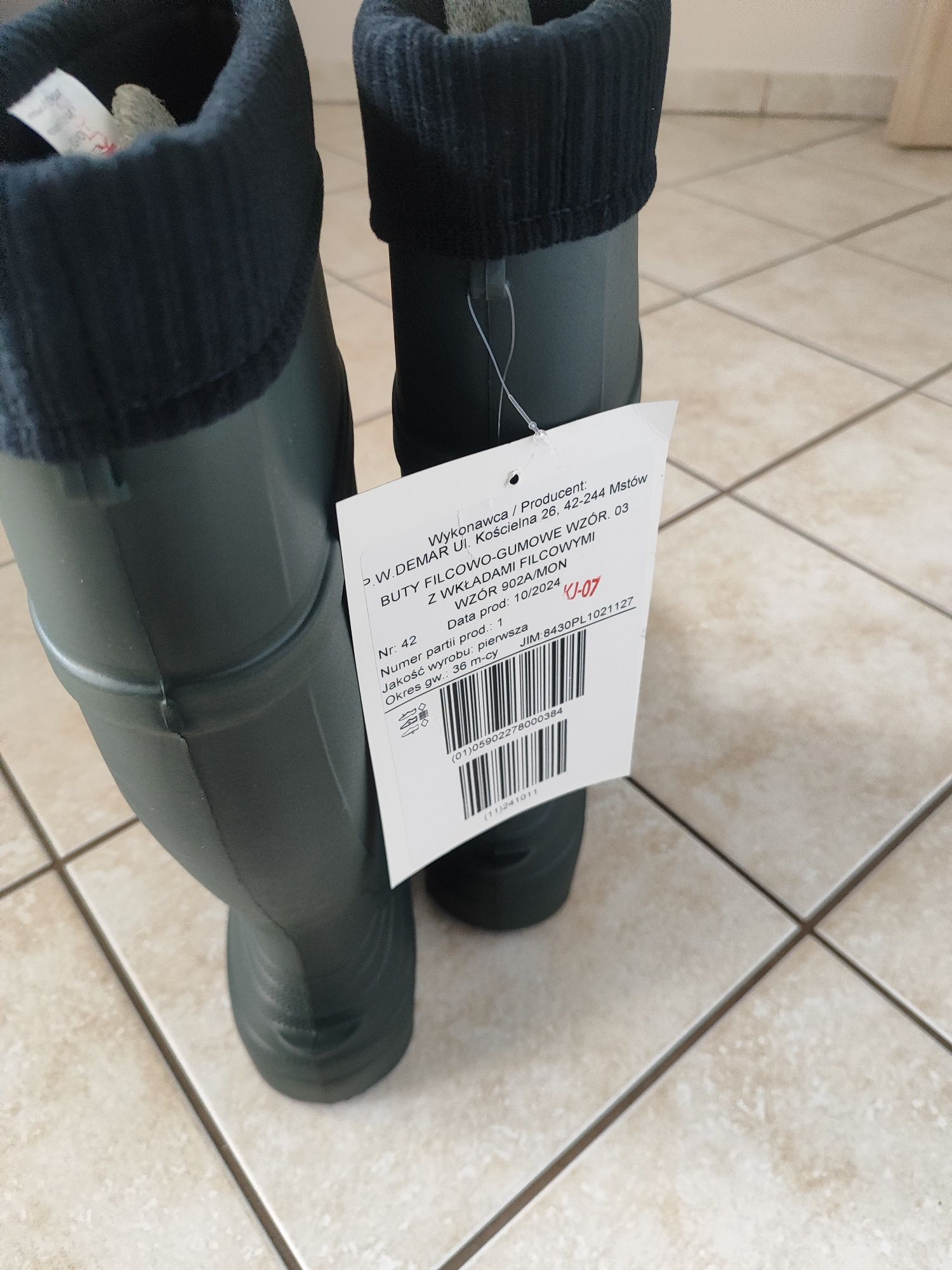 Kalosze buty filcowo gumowe wz 03 roz. 42/27