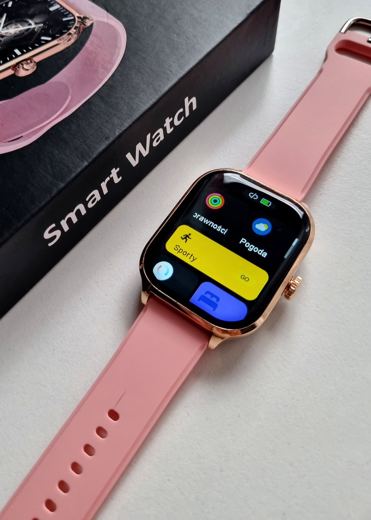 Smartwatch różowy damski