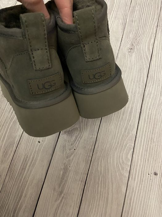 Угги серые платформа