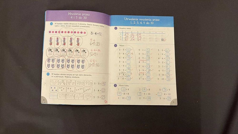 Zestaw książek „Tabliczka mnożenia dla klas 1-3”