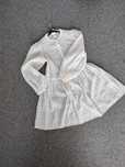 H&M sukienka mgiełka grochy bufki r. L oversize