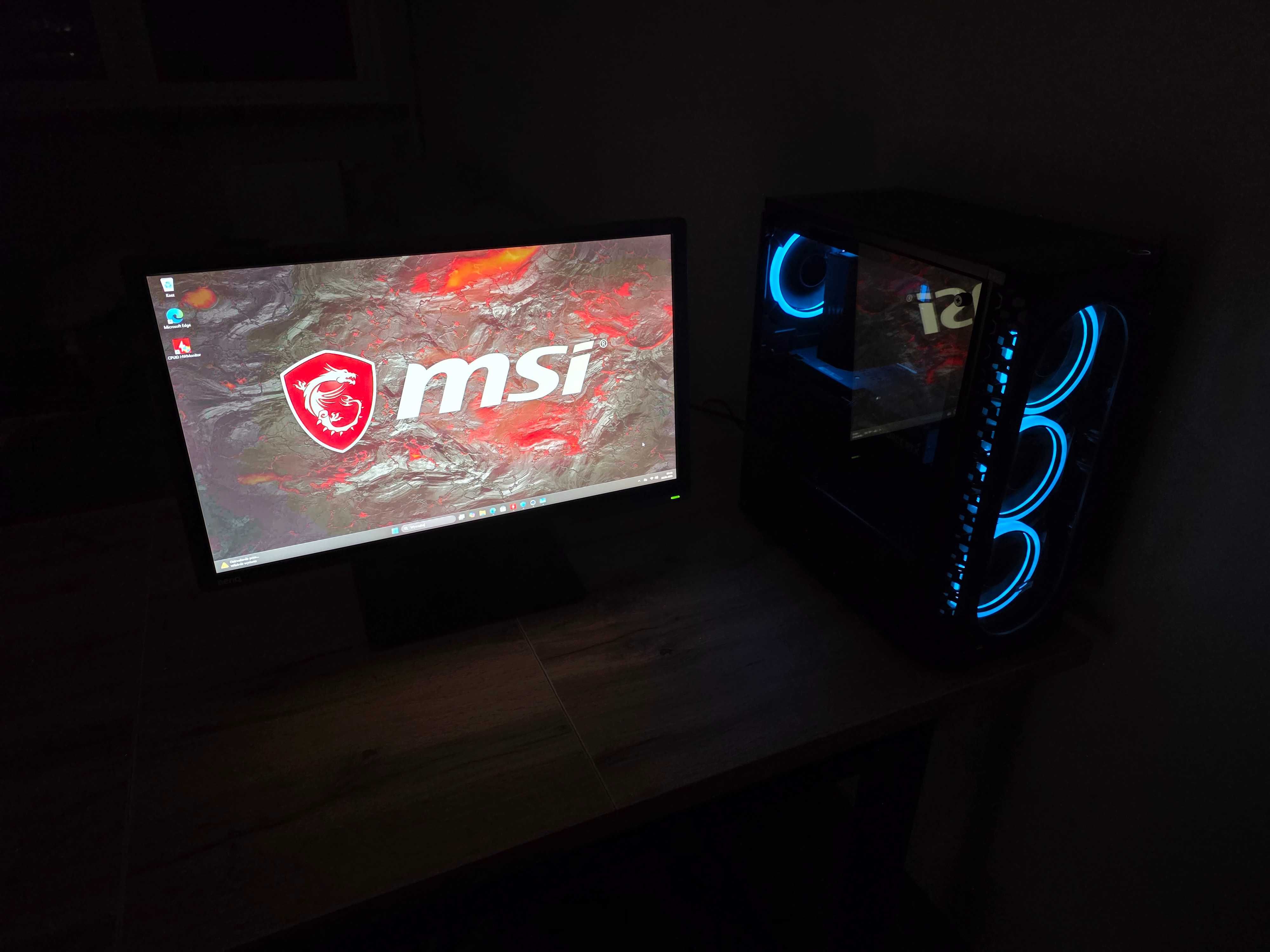 Komputer gamingowy+monitor 144Hz/RTX 4060/Ryzen 5 5600/32GB/1TB/WIN11