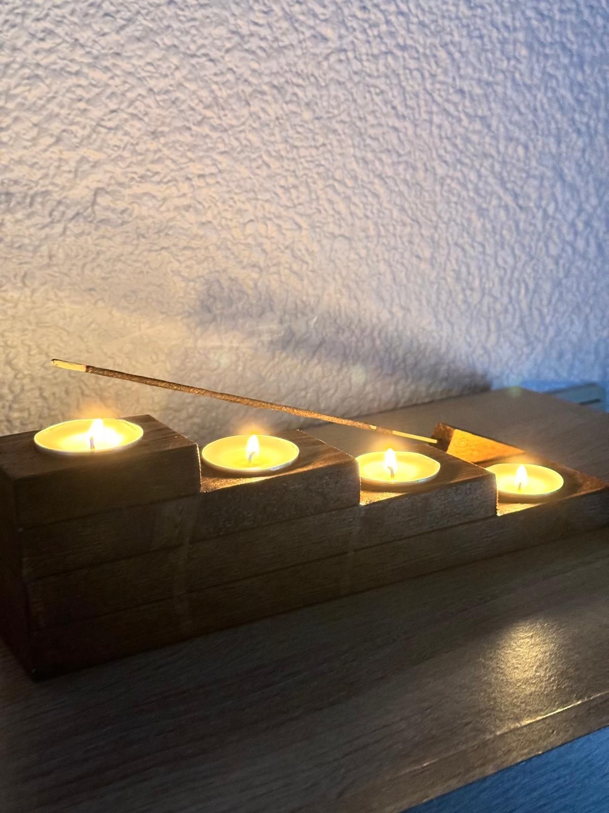 Porta-velas e incenso