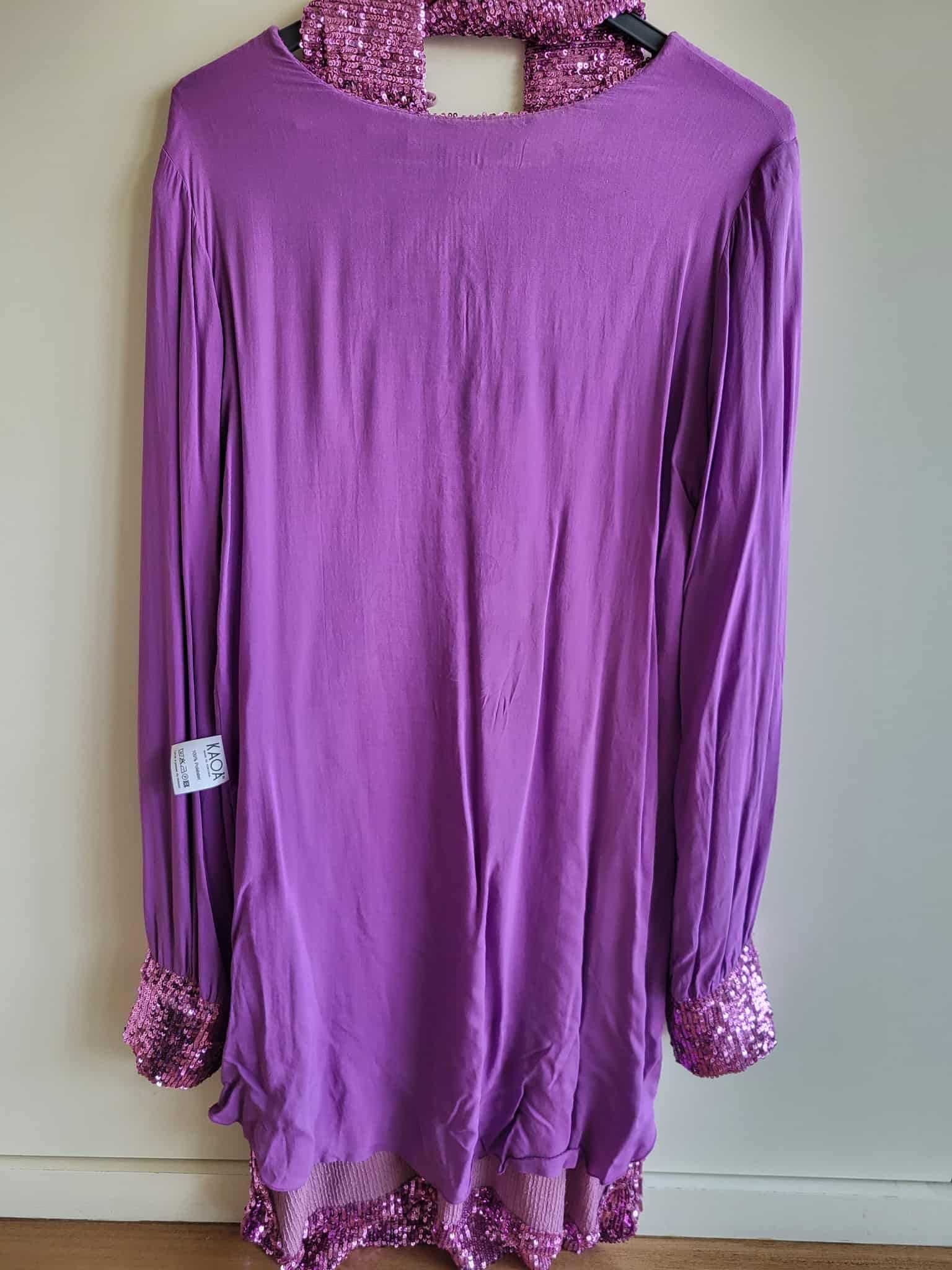 Vestido Lantejoulas Lilás - KAOÂ