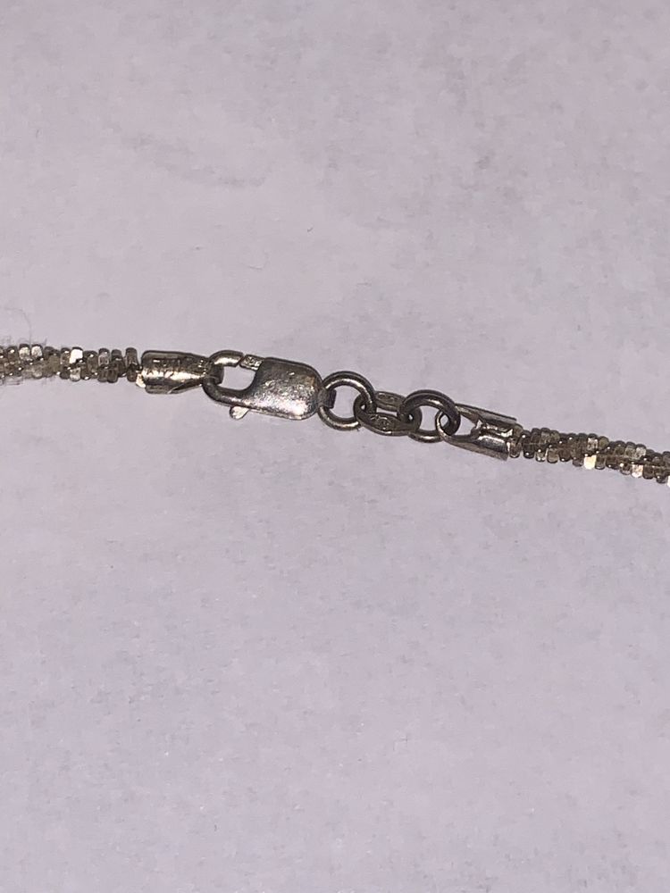 Srebrny łańcuszek próba 925 dlugość 40,5cm