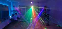Oświetlenie imprezowe 18tka Prywatka Domówka Laser RGB Dymiarka Strobo