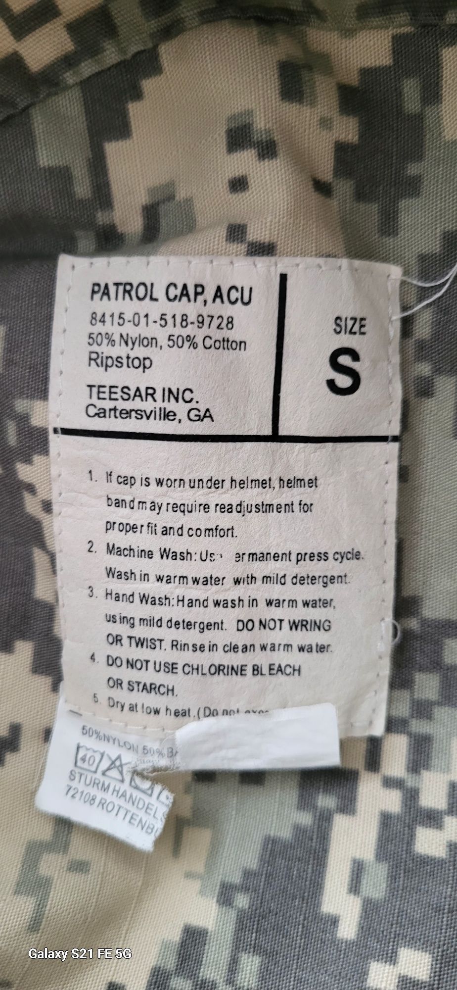 Czapka patrolówka S