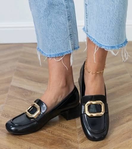 Półbuty damskie czarne