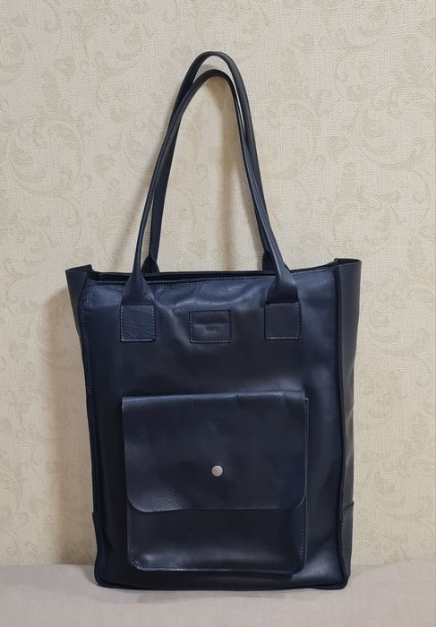 Сумка шопер натуральная кожа ручная работа