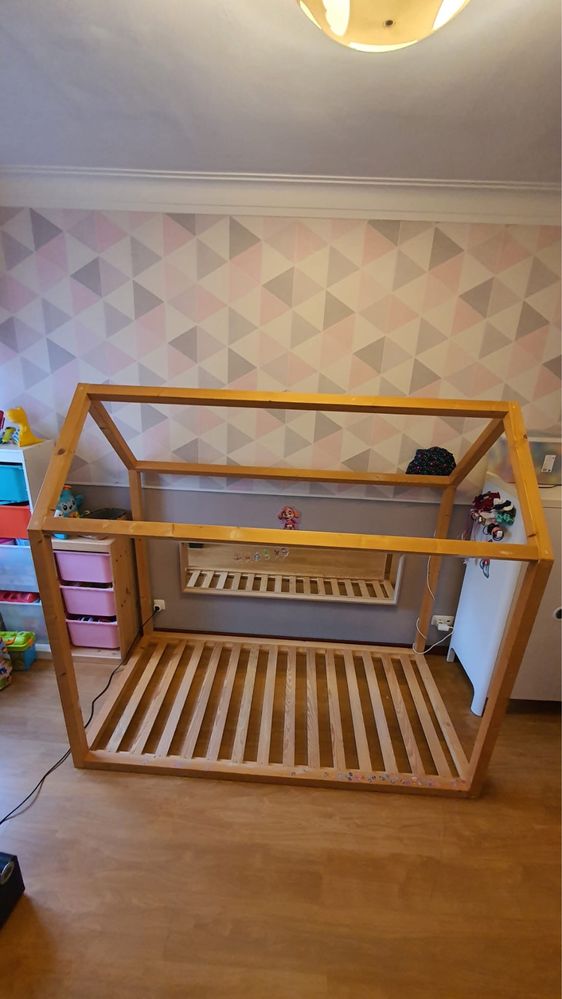 Cama Montessori em Madeira de Pinho 200x90 – Design Casa