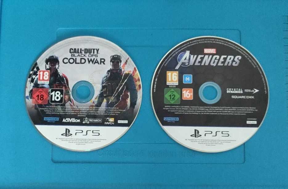 Jogos PS5 Avengers + CoD Cold War