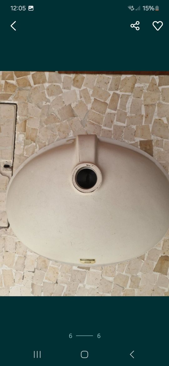 Lavatório Sanitana creme