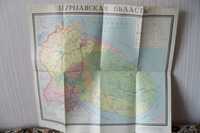 Карта Мурманской области,1973 год