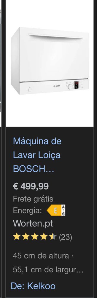 Mauina de Lava louças Bosch
