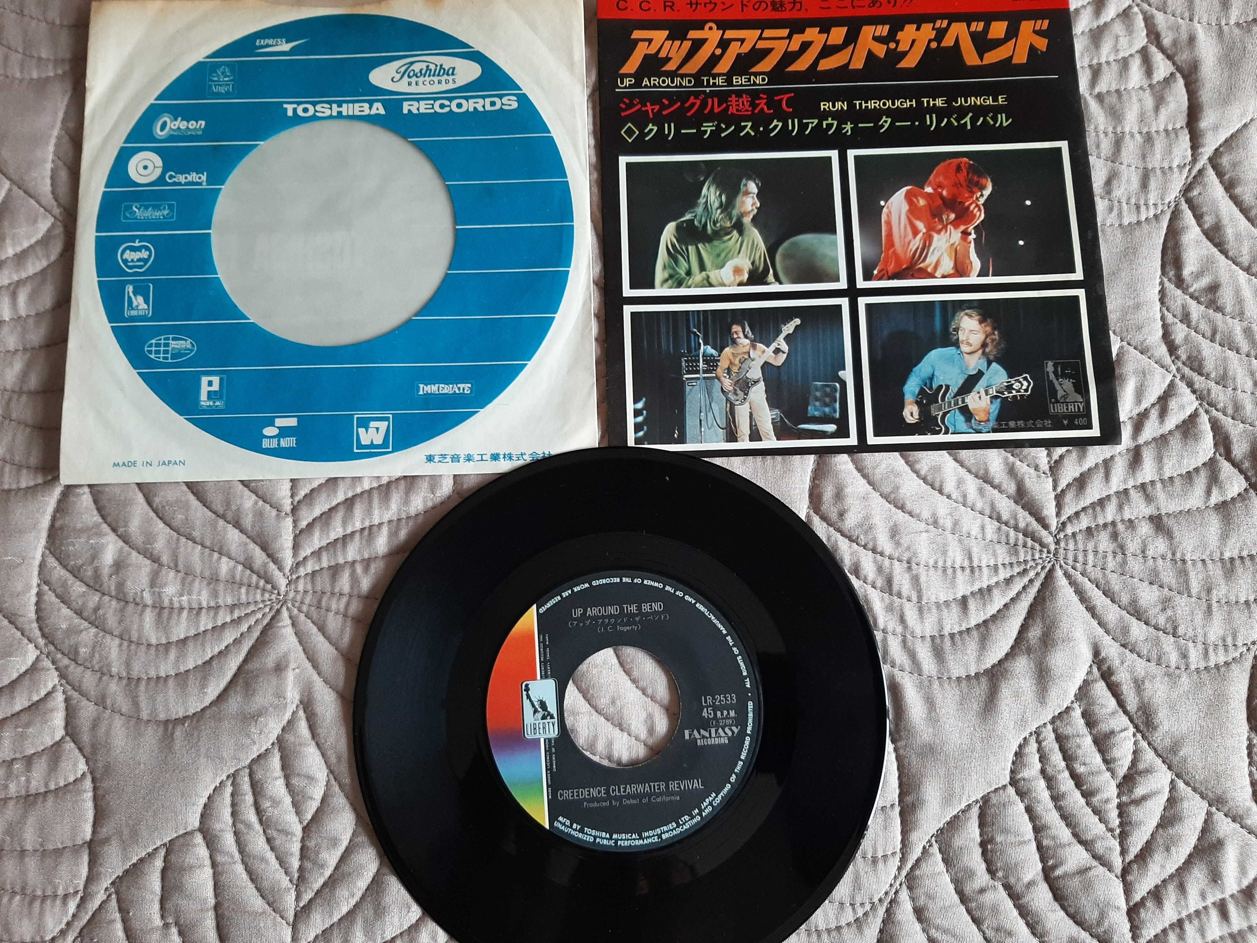 The Beatles - C.C.R. – Uriah Heep - Japão - Singles vinil 7" 45 rpm