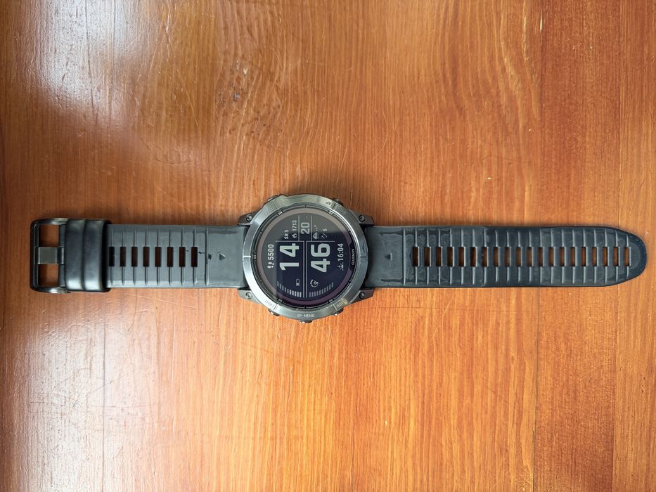 GARMIN GPS Fenix 7x Pro Sapphire Carb Grey czarny pasek