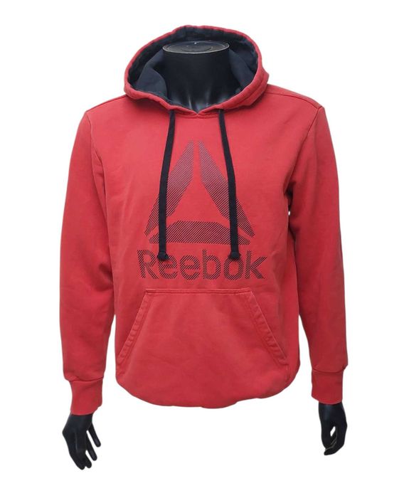Bawełniana czerwona bluza z kapturem REEBOK CrossFit, R. L