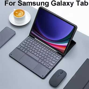Capa protetora com teclado RGB Samsung tablet 9FE