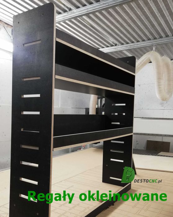Regały narzędziowe, regały do busa, zabudowa - sklejka