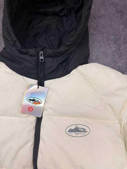 (БЕЗ ПЕРЕДОПЛАТИ)Corteiz Puffer Jacket біла куртка пуховик кортез