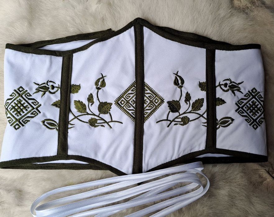 Вишиванка + корсет | Ручна робота, льон | Нові, унікальний комплект