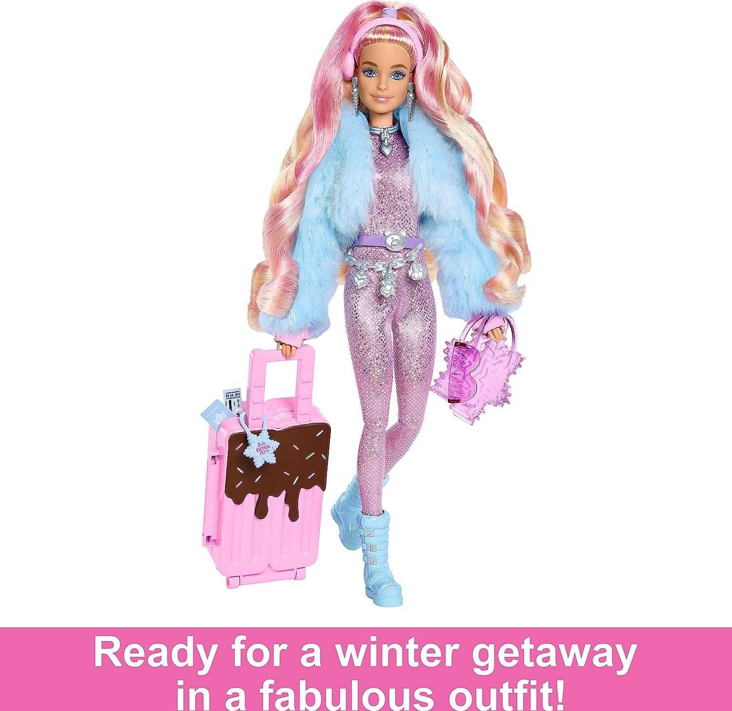 ОРИГИНАЛ! Кукла Барби Экстра в зимнем наряде Barbie Extra Fly Snow