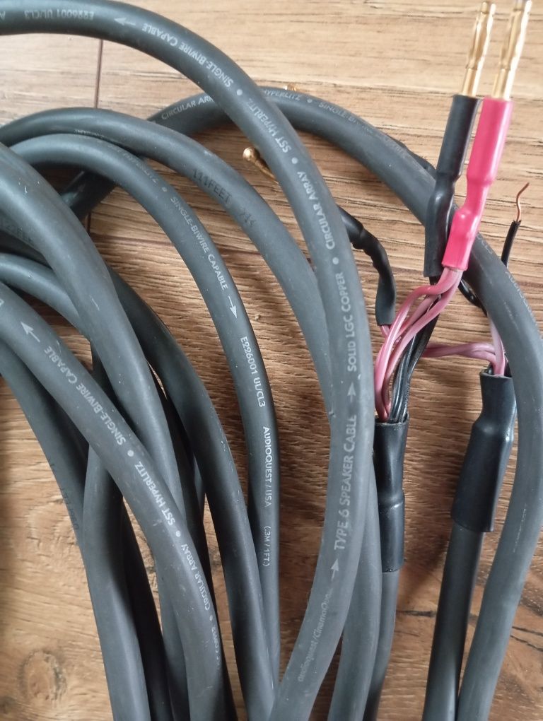 Zestaw przewodów Nordost Red Dawn2 Audioquest Type 6 Qed XT 25 Bi-wire