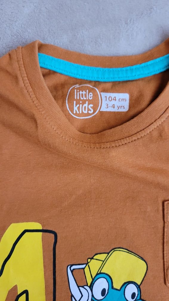 Chłopięcy T-shirt 104 bluzka koszulka wheeler krokodyl na kładzie