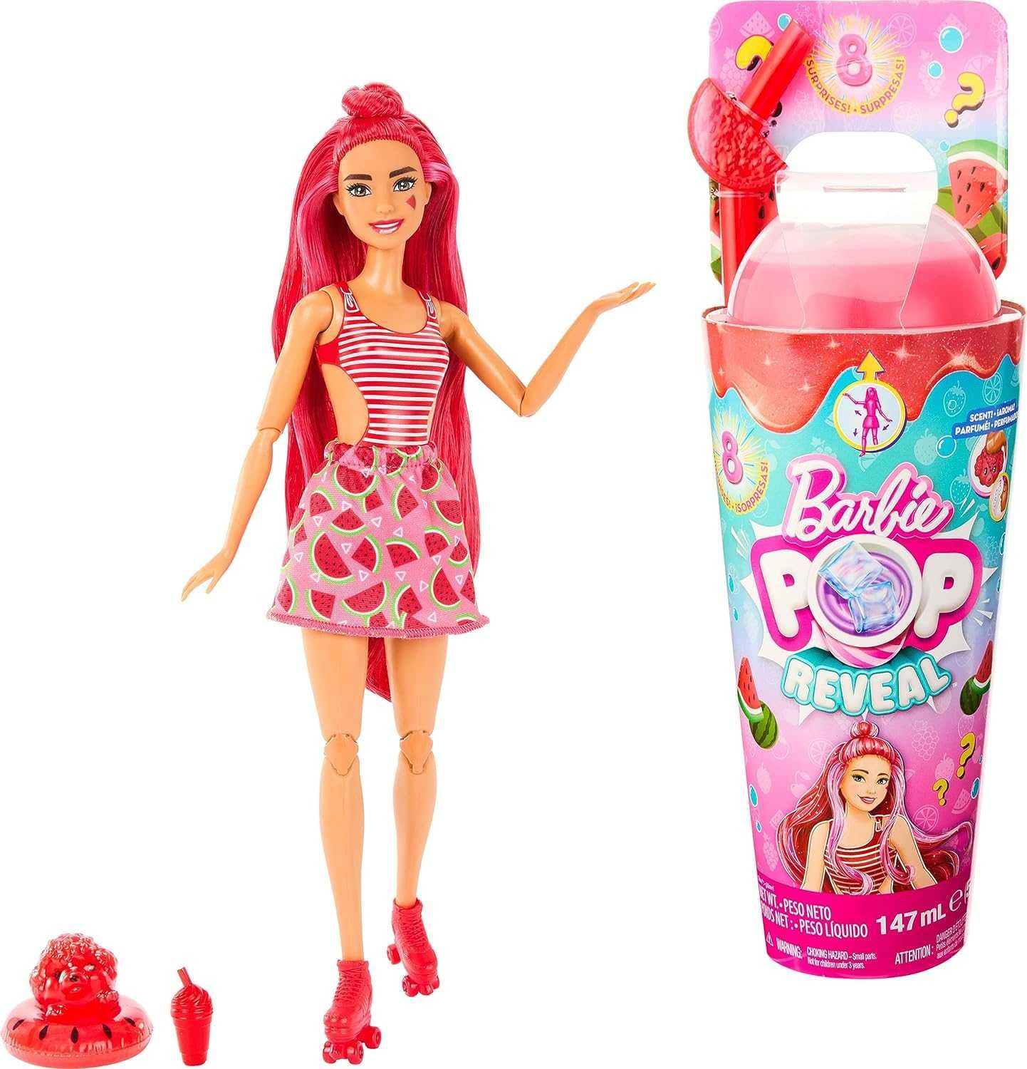Лялька Barbie op Reveal Fruit. Соковиті фрукти Кавунне смузі